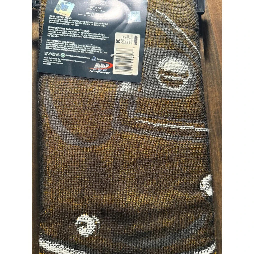 Pittsburgh Steelers 2008 Super Bowl XLIII Champions Jacquard Throw Blanket 46x60